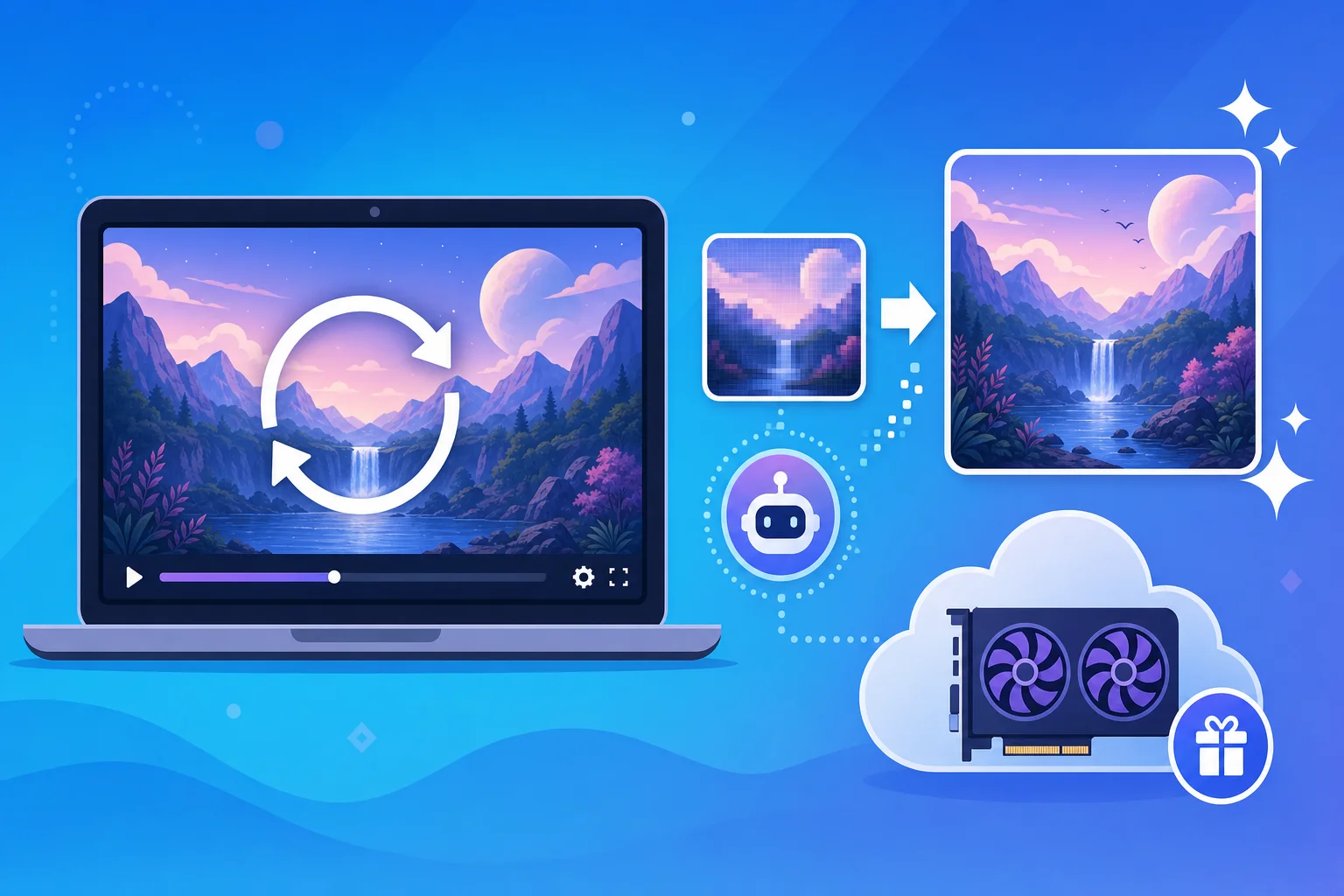 GPU非搭載のPCで背景動画を無料で作る:ColabとReal-ESRGANでクオリティを底上げした話